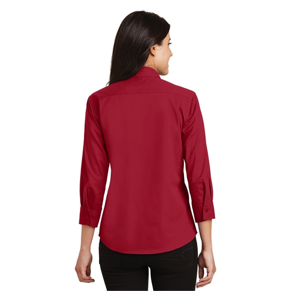 Port Authority Women's 3/4-Sleeve Easy Care Shirt. - Port Authority Women's 3/4-Sleeve Easy Care Shirt. - Image 14 of 40