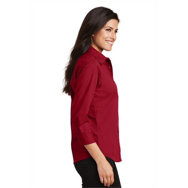 Port Authority Women's 3/4-Sleeve Easy Care Shirt. - Port Authority Women's 3/4-Sleeve Easy Care Shirt. - Image 15 of 40