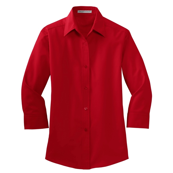 Port Authority Women's 3/4-Sleeve Easy Care Shirt. - Port Authority Women's 3/4-Sleeve Easy Care Shirt. - Image 16 of 40