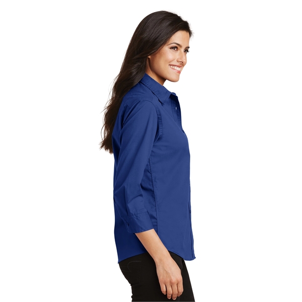 Port Authority Women's 3/4-Sleeve Easy Care Shirt. - Port Authority Women's 3/4-Sleeve Easy Care Shirt. - Image 20 of 40