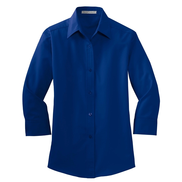 Port Authority Women's 3/4-Sleeve Easy Care Shirt. - Port Authority Women's 3/4-Sleeve Easy Care Shirt. - Image 21 of 40