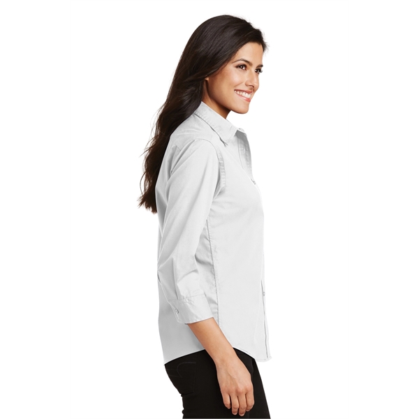 Port Authority Women's 3/4-Sleeve Easy Care Shirt. - Port Authority Women's 3/4-Sleeve Easy Care Shirt. - Image 40 of 40