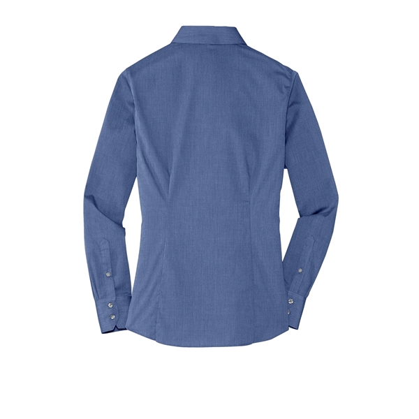 Port Authority Women's Crosshatch Easy Care Shirt. - Port Authority Women's Crosshatch Easy Care Shirt. - Image 12 of 40