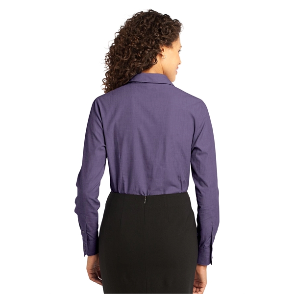 Port Authority Women's Crosshatch Easy Care Shirt. - Port Authority Women's Crosshatch Easy Care Shirt. - Image 13 of 40