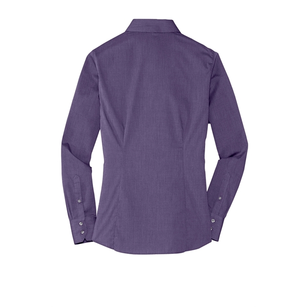 Port Authority Women's Crosshatch Easy Care Shirt. - Port Authority Women's Crosshatch Easy Care Shirt. - Image 16 of 40