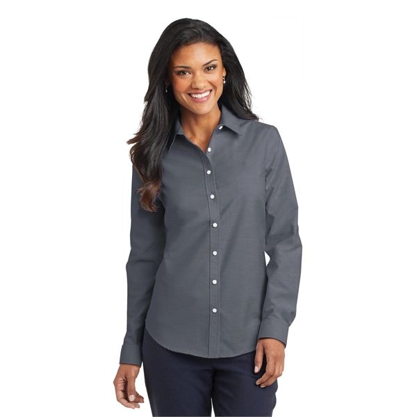 Port Authority Women's SuperPro Oxford Shirt. - Port Authority Women's SuperPro Oxford Shirt. - Image 22 of 30