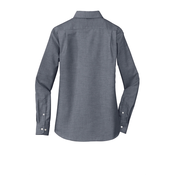 Port Authority Women's SuperPro Oxford Shirt. - Port Authority Women's SuperPro Oxford Shirt. - Image 4 of 30