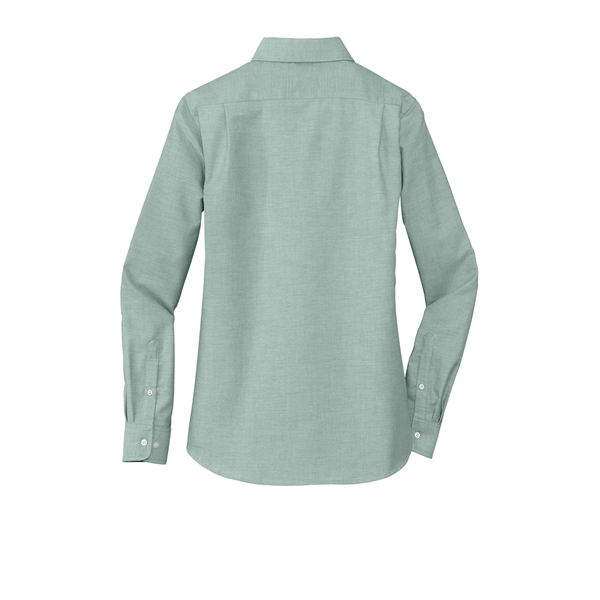 Port Authority Women's SuperPro Oxford Shirt. - Port Authority Women's SuperPro Oxford Shirt. - Image 8 of 30