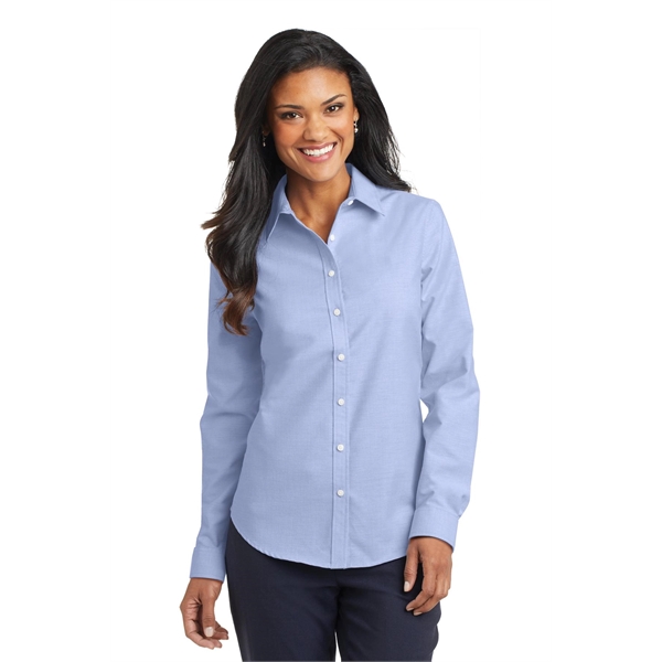 Port Authority Women's SuperPro Oxford Shirt. - Port Authority Women's SuperPro Oxford Shirt. - Image 24 of 30