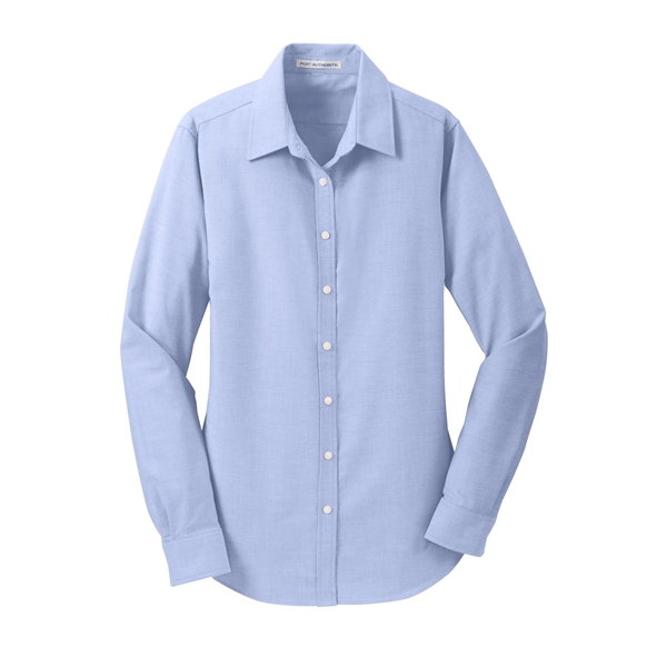 Port Authority Women's SuperPro Oxford Shirt. - Port Authority Women's SuperPro Oxford Shirt. - Image 12 of 30