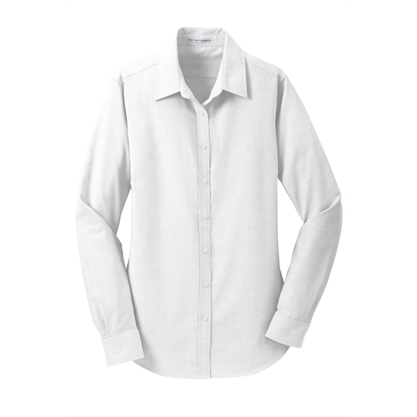 Port Authority Women's SuperPro Oxford Shirt. - Port Authority Women's SuperPro Oxford Shirt. - Image 20 of 30