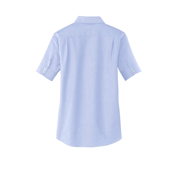 Port Authority Women's Short Sleeve SuperPro Oxford Shirt. - Port Authority Women's Short Sleeve SuperPro Oxford Shirt. - Image 8 of 20