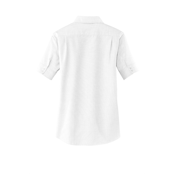 Port Authority Women's Short Sleeve SuperPro Oxford Shirt. - Port Authority Women's Short Sleeve SuperPro Oxford Shirt. - Image 12 of 20