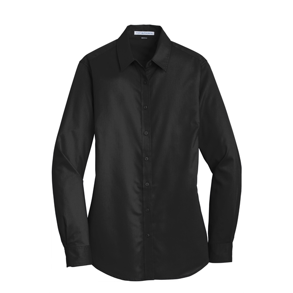 Port Authority Women's SuperPro Twill Shirt. - Port Authority Women's SuperPro Twill Shirt. - Image 11 of 45