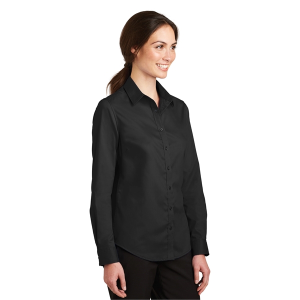 Port Authority Women's SuperPro Twill Shirt. - Port Authority Women's SuperPro Twill Shirt. - Image 12 of 45