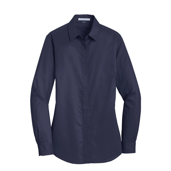 Port Authority Women's SuperPro Twill Shirt. - Port Authority Women's SuperPro Twill Shirt. - Image 36 of 45