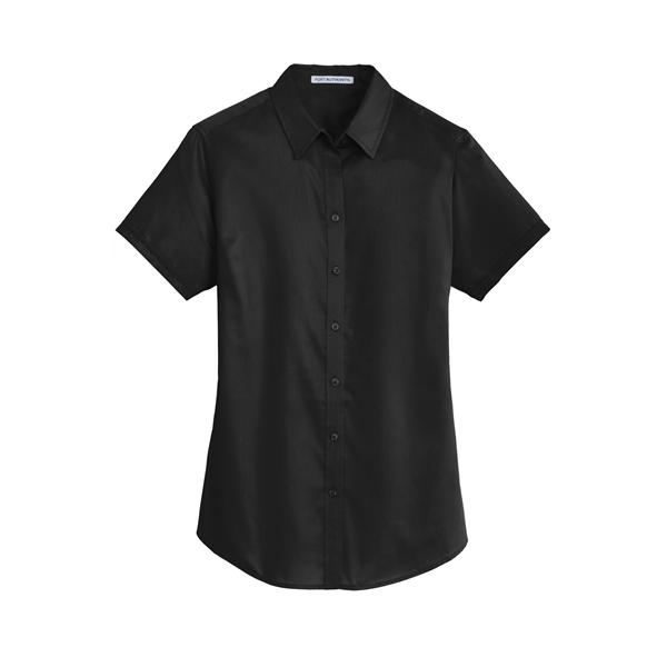 Port Authority Women's Short Sleeve SuperPro Twill Shirt. - Port Authority Women's Short Sleeve SuperPro Twill Shirt. - Image 10 of 45