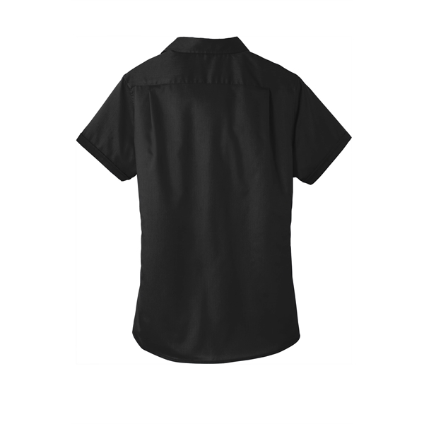 Port Authority Women's Short Sleeve SuperPro Twill Shirt. - Port Authority Women's Short Sleeve SuperPro Twill Shirt. - Image 12 of 45