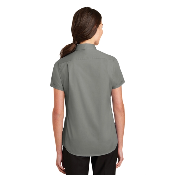 Port Authority Women's Short Sleeve SuperPro Twill Shirt. - Port Authority Women's Short Sleeve SuperPro Twill Shirt. - Image 14 of 45