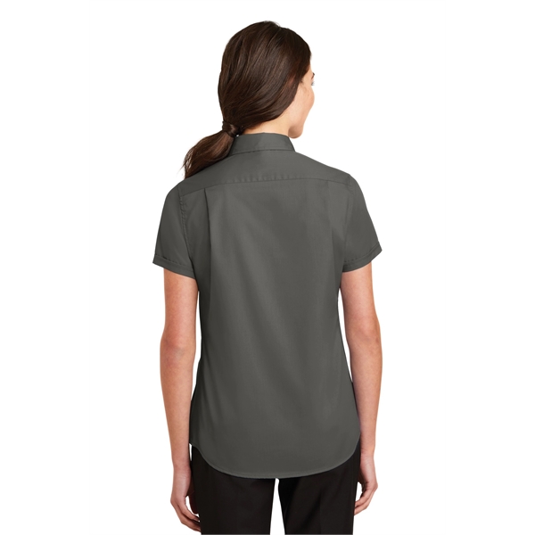 Port Authority Women's Short Sleeve SuperPro Twill Shirt. - Port Authority Women's Short Sleeve SuperPro Twill Shirt. - Image 26 of 45