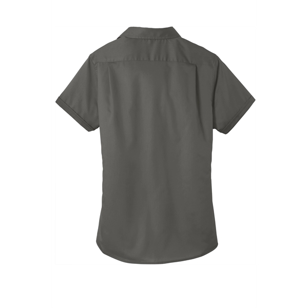 Port Authority Women's Short Sleeve SuperPro Twill Shirt. - Port Authority Women's Short Sleeve SuperPro Twill Shirt. - Image 29 of 45