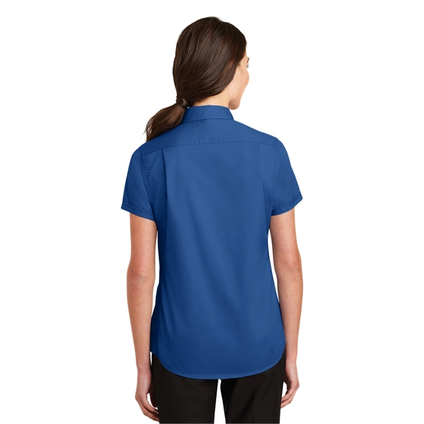 Port Authority Women's Short Sleeve SuperPro Twill Shirt. - Port Authority Women's Short Sleeve SuperPro Twill Shirt. - Image 30 of 45