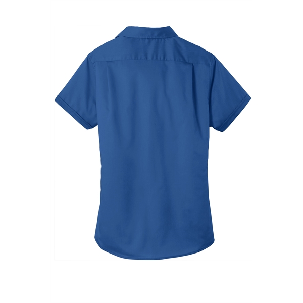 Port Authority Women's Short Sleeve SuperPro Twill Shirt. - Port Authority Women's Short Sleeve SuperPro Twill Shirt. - Image 33 of 45