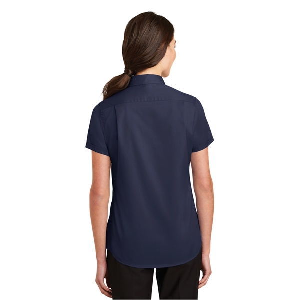 Port Authority Women's Short Sleeve SuperPro Twill Shirt. - Port Authority Women's Short Sleeve SuperPro Twill Shirt. - Image 34 of 45