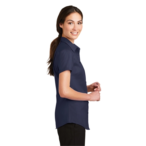 Port Authority Women's Short Sleeve SuperPro Twill Shirt. - Port Authority Women's Short Sleeve SuperPro Twill Shirt. - Image 35 of 45