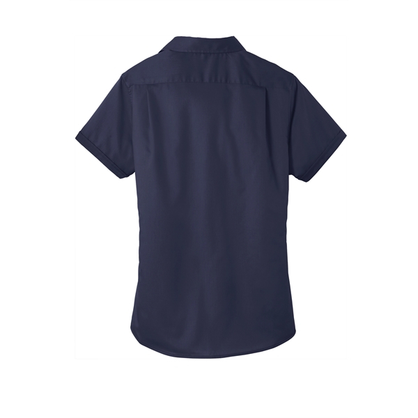 Port Authority Women's Short Sleeve SuperPro Twill Shirt. - Port Authority Women's Short Sleeve SuperPro Twill Shirt. - Image 37 of 45