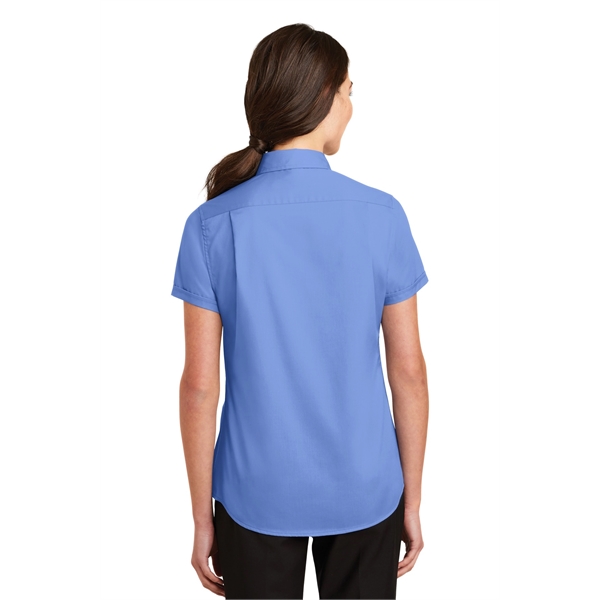 Port Authority Women's Short Sleeve SuperPro Twill Shirt. - Port Authority Women's Short Sleeve SuperPro Twill Shirt. - Image 38 of 45