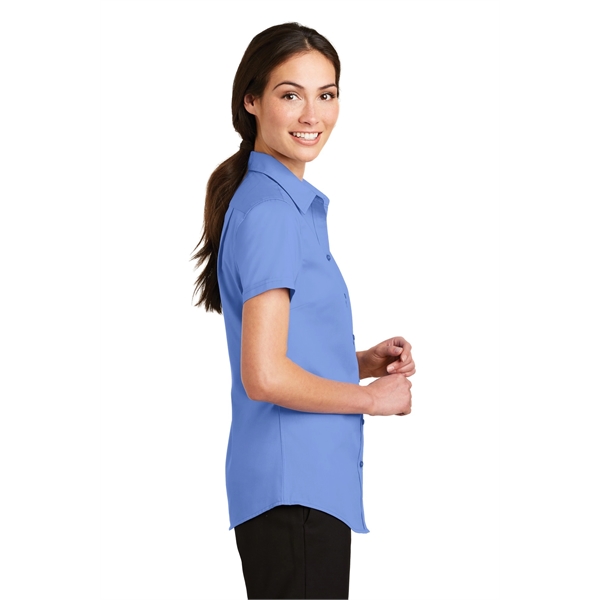 Port Authority Women's Short Sleeve SuperPro Twill Shirt. - Port Authority Women's Short Sleeve SuperPro Twill Shirt. - Image 39 of 45