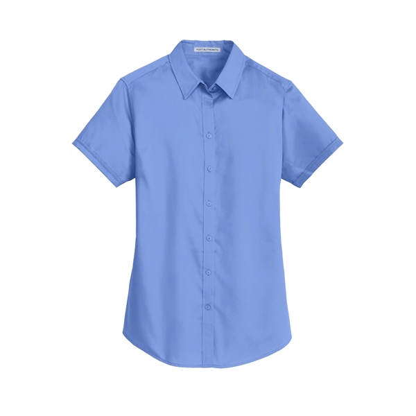 Port Authority Women's Short Sleeve SuperPro Twill Shirt. - Port Authority Women's Short Sleeve SuperPro Twill Shirt. - Image 40 of 45