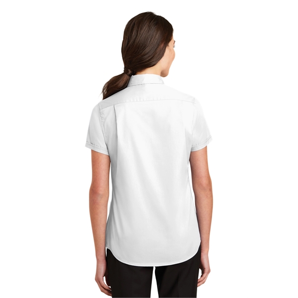 Port Authority Women's Short Sleeve SuperPro Twill Shirt. - Port Authority Women's Short Sleeve SuperPro Twill Shirt. - Image 42 of 45