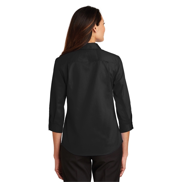 Port Authority Women's 3/4-Sleeve SuperPro Twill Shirt. - Port Authority Women's 3/4-Sleeve SuperPro Twill Shirt. - Image 7 of 45