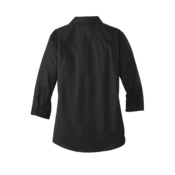 Port Authority Women's 3/4-Sleeve SuperPro Twill Shirt. - Port Authority Women's 3/4-Sleeve SuperPro Twill Shirt. - Image 12 of 45