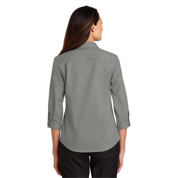 Port Authority Women's 3/4-Sleeve SuperPro Twill Shirt. - Port Authority Women's 3/4-Sleeve SuperPro Twill Shirt. - Image 13 of 45