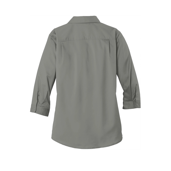 Port Authority Women's 3/4-Sleeve SuperPro Twill Shirt. - Port Authority Women's 3/4-Sleeve SuperPro Twill Shirt. - Image 17 of 45