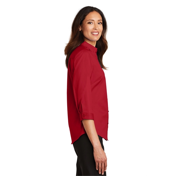 Port Authority Women's 3/4-Sleeve SuperPro Twill Shirt. - Port Authority Women's 3/4-Sleeve SuperPro Twill Shirt. - Image 23 of 45