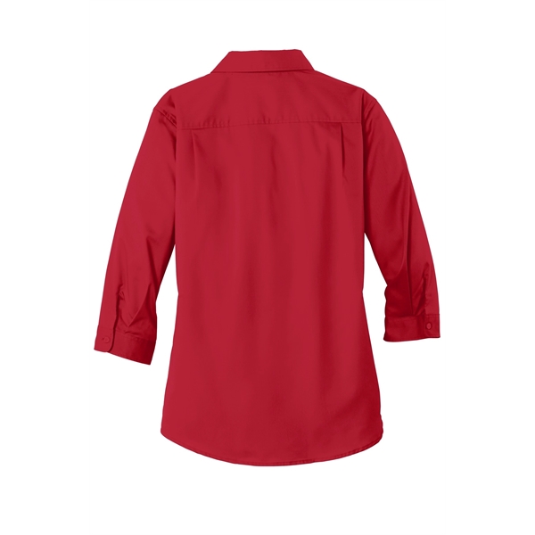 Port Authority Women's 3/4-Sleeve SuperPro Twill Shirt. - Port Authority Women's 3/4-Sleeve SuperPro Twill Shirt. - Image 25 of 45