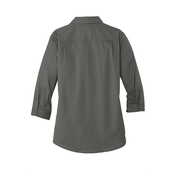 Port Authority Women's 3/4-Sleeve SuperPro Twill Shirt. - Port Authority Women's 3/4-Sleeve SuperPro Twill Shirt. - Image 29 of 45