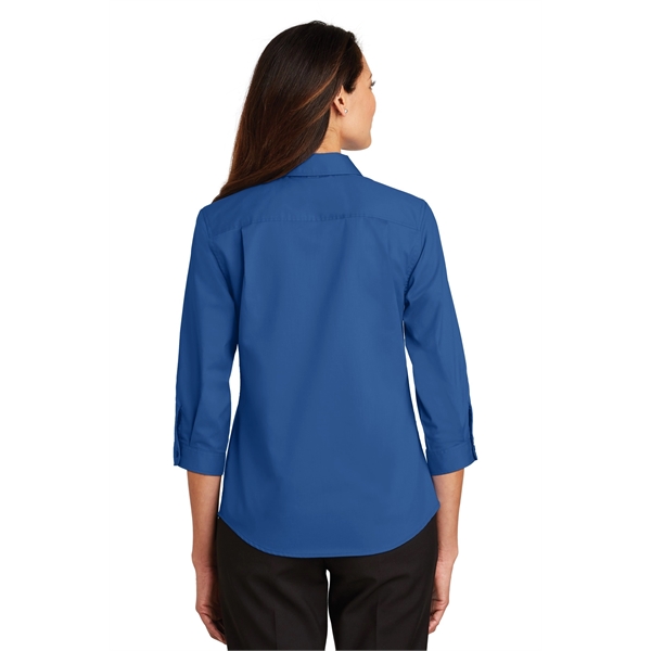 Port Authority Women's 3/4-Sleeve SuperPro Twill Shirt. - Port Authority Women's 3/4-Sleeve SuperPro Twill Shirt. - Image 30 of 45