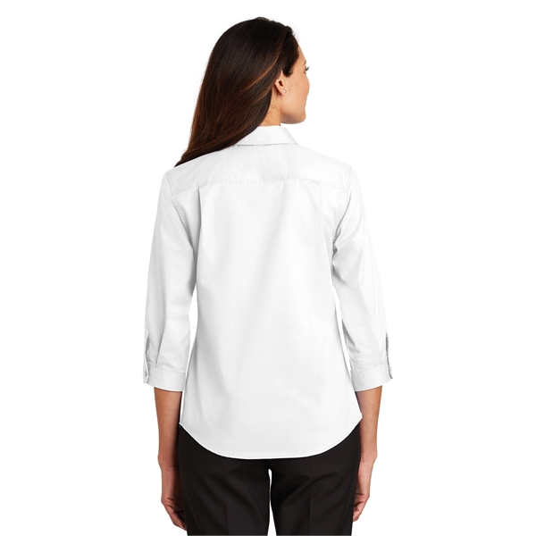 Port Authority Women's 3/4-Sleeve SuperPro Twill Shirt. - Port Authority Women's 3/4-Sleeve SuperPro Twill Shirt. - Image 42 of 45