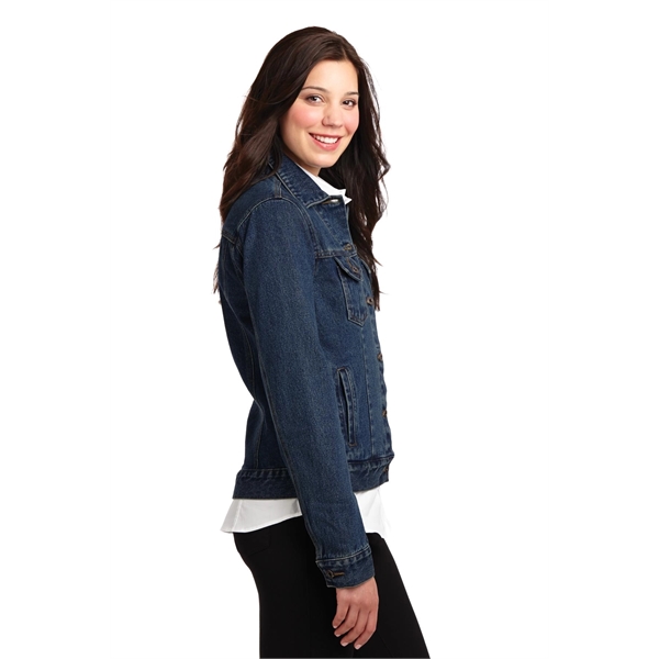 Port Authority Women's Denim Jacket. - Port Authority Women's Denim Jacket. - Image 3 of 5