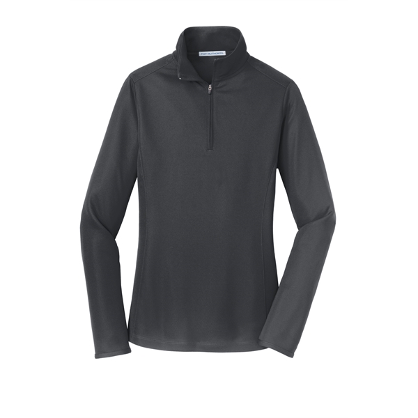 Port Authority Women's Pinpoint Mesh 1/2-Zip . - Port Authority Women's Pinpoint Mesh 1/2-Zip . - Image 3 of 14