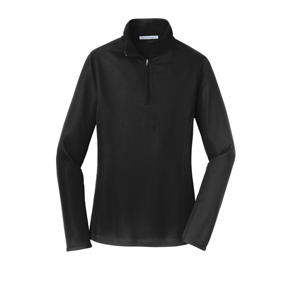 Port Authority Women's Pinpoint Mesh 1/2-Zip . - Port Authority Women's Pinpoint Mesh 1/2-Zip . - Image 8 of 14