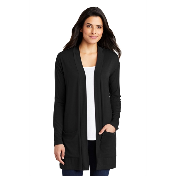 Port Authority Women's Concept Long Pocket Cardigan . - Port Authority Women's Concept Long Pocket Cardigan . - Image 7 of 10