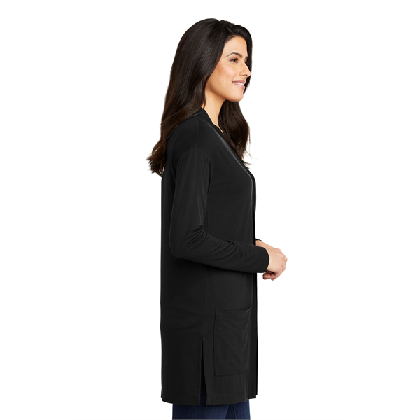 Port Authority Women's Concept Long Pocket Cardigan . - Port Authority Women's Concept Long Pocket Cardigan . - Image 2 of 10