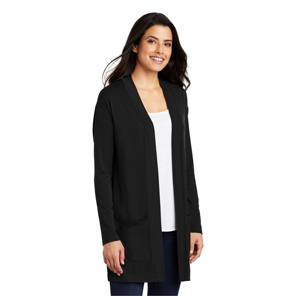 Port Authority Women's Concept Long Pocket Cardigan . - Port Authority Women's Concept Long Pocket Cardigan . - Image 3 of 10