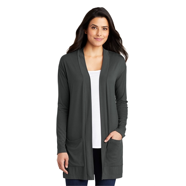 Port Authority Women's Concept Long Pocket Cardigan . - Port Authority Women's Concept Long Pocket Cardigan . - Image 8 of 10